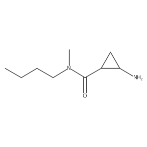 Cyclopropanecarboxamide, 2-amino-N-butyl-N-methyl- Structure