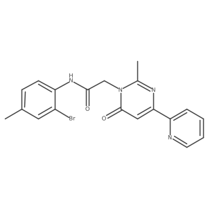 N-(2-bromo-4-methylphenyl)-2-(2-methyl-6-oxo-4-(pyridin-2-yl)pyrimidin-1(6H)-yl)acetamide Structure