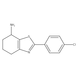 2-(4-Chlorophenyl)-4,5,6,7-tetrahydro-1,3-benzothiazol-7-amine Structure