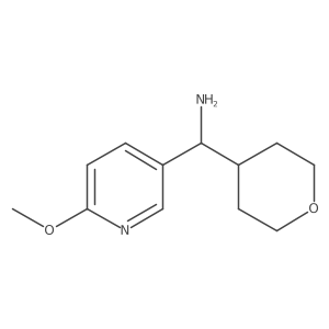 (6-Methoxypyridin-3-yl)-(oxan-4-yl)methanamine Structure