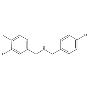 [(4-Chlorophenyl)methyl][(3-fluoro-4-methylphenyl)methyl]amine Structure