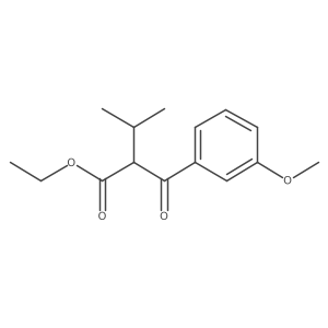 Ethyl 2-(3-methoxybenzoyl)-3-methylbutanoate Structure
