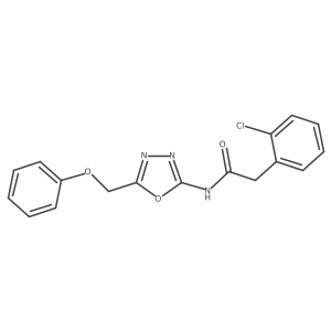 2-(2-chlorophenyl)-N-[5-(phenoxymethyl)-1,3,4-oxadiazol-2-yl]acetamide Structure