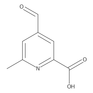 4-Formyl-6-methylpyridine-2-carboxylic acid结构式