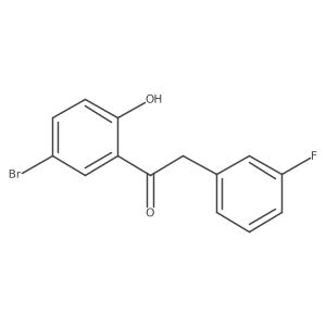 1-(5-Bromo-2-hydroxyphenyl)-2-(3-fluorophenyl)ethanone结构式