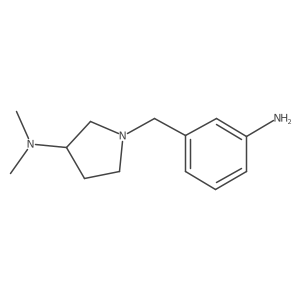 1-[(3-aminophenyl)methyl]-N,N-dimethylpyrrolidin-3-amine Structure