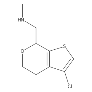 1-(3-chloro-5,7-dihydro-4H-thieno[2,3-c]pyran-7-yl)-N-methylmethanamine Structure