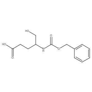 (4S)-4-{[(benzyloxy)carbonyl]amino}-5-hydroxypentanoic acid Structure