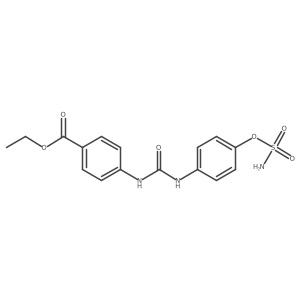 4-[(4-Carboxyethylphenyl)Ureido]Phenyl Sulfamate结构式