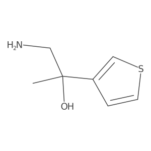 1-Amino-2-(thiophen-3-yl)propan-2-ol结构式