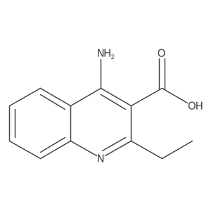 4-Amino-2-ethylquinoline-3-carboxylic acid结构式