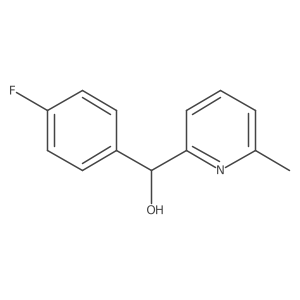 (4-Fluorophenyl)(6-methylpyridin-2-yl)methanol结构式