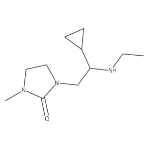 2-Imidazolidinone, 1-[2-cyclopropyl-2-(ethylamino)ethyl]-3-methyl-结构式