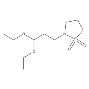 2-(3,3-Diethoxypropyl)-1,2-thiazolidine-1,1-dione结构式