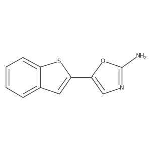 5-(1-Benzothiophen-2-yl)-1,3-oxazol-2-amine结构式