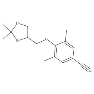 (R)-4-((2,2-dimethyl-1,3-dioxolan-4-yl)methoxy)-3,5-dimethylbenzonitrile Structure
