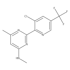 2-[3-chloro-5-(trifluoromethyl)-2-pyridinyl]-N,6-dimethyl-4-pyrimidinamine Structure