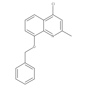 8-(Benzyloxy)-4-chloro-2-methylquinoline结构式