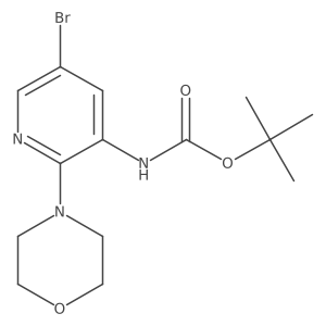 Tert-butyl 5-bromo-2-morpholinopyridin-3-ylcarbamate Structure