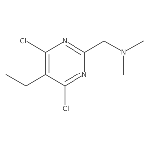 1-(4,6-dichloro-5-ethylpyrimidin-2-yl)-N,N-dimethylmethanamine结构式