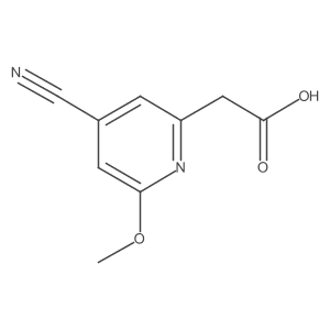 (4-Cyano-6-methoxypyridin-2-YL)acetic acid Structure