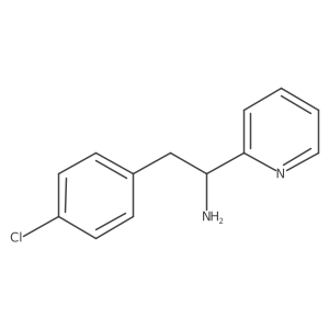 2-(4-Chlorophenyl)-1-(pyridin-2-yl)ethan-1-amine结构式
