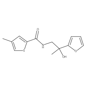 N-[2-(furan-2-yl)-2-hydroxypropyl]-4-methylthiophene-2-carboxamide结构式