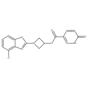1-(4-Chlorobenzo[d]thiazol-2-yl)azetidin-3-yl 6-oxo-1,6-dihydropyridazine-3-carboxylate Structure