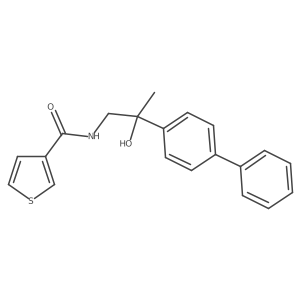 N-(2-([1,1'-biphenyl]-4-yl)-2-hydroxypropyl)thiophene-3-carboxamide Structure