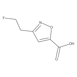 3-(2-Fluoro-ethyl)-isoxazole-5-carboxylic acid结构式