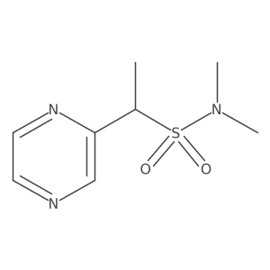 N,N-dimethyl-1-(pyrazin-2-yl)ethanesulfonamide Structure