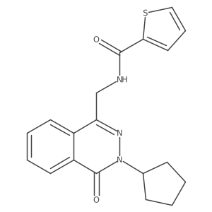 N-((3-cyclopentyl-4-oxo-3,4-dihydrophthalazin-1-yl)methyl)thiophene-2-carboxamide Structure