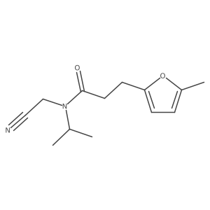 N-(cyanomethyl)-3-(5-methylfuran-2-yl)-N-(propan-2-yl)propanamide Structure