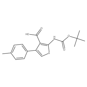 2-{[(Tert-butoxy)carbonyl]amino}-4-(4-methylphenyl)thiophene-3-carboxylic acid Structure