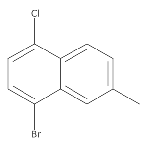 4-Bromo-1-chloro-6-methylnaphthalene Structure
