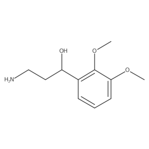 3-Amino-1-(2,3-dimethoxyphenyl)propan-1-ol Structure