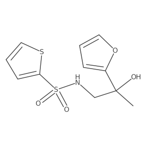 N-[2-(Furan-2-YL)-2-hydroxypropyl]thiophene-2-sulfonamide结构式