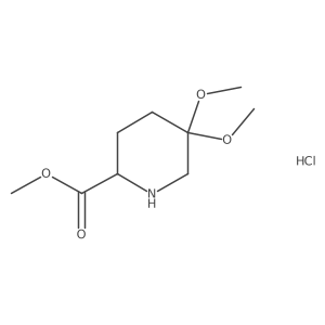 5,5-Dimethoxy-2-piperidinecarboxylic acid methyl ester hydrochloride Structure