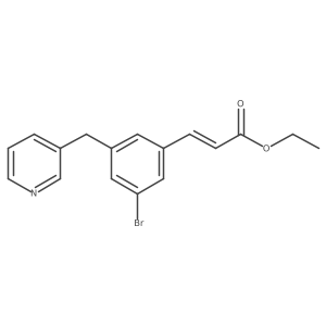 Ethyl 3-[3-bromo-5-(3-pyridinylmethyl)phenyl]-2-propenoate Structure