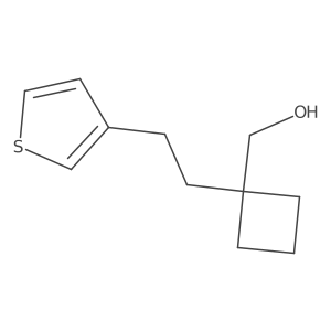 {1-[2-(Thiophen-3-yl)ethyl]cyclobutyl}methanol结构式