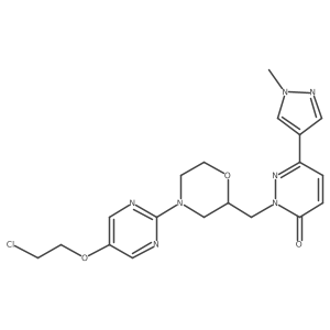 2-[[4-[5-(2-Chloroethoxy)-2-pyrimidinyl]-2-morpholinyl]methyl]-6-(1-methyl-1h-pyrazol-4-yl)-3(2h)-pyridazinone Structure