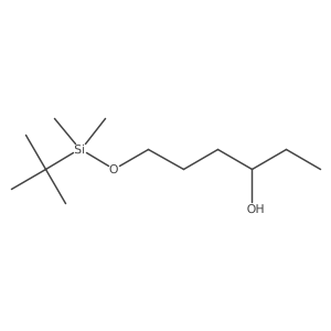 6-(tert-Butyl-dimethyl-silanyloxy)-hexan-3-ol结构式