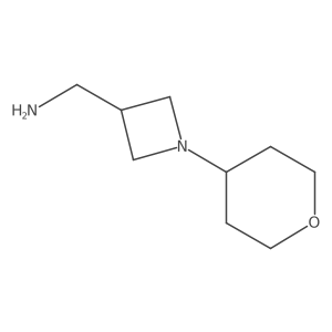 (1-(Tetrahydro-2h-pyran-4-yl)azetidin-3-yl)methanamine结构式
