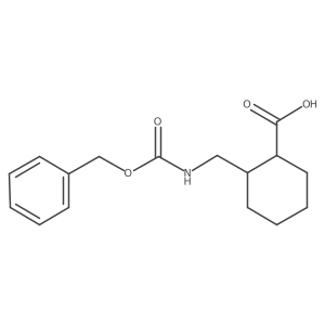 2-((((Benzyloxy)carbonyl)amino)methyl)cyclohexane-1-carboxylic acid Structure