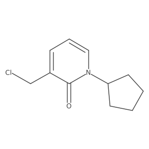 3-(chloromethyl)-1-cyclopentylpyridin-2(1H)-one Structure