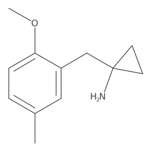 1-(2-Methoxy-5-methylbenzyl)cyclopropan-1-amine Structure