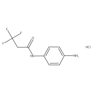 N-(4-aminophenyl)-3,3,3-trifluoropropanamide hydrochloride Structure
