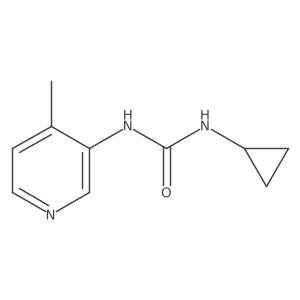 1-Cyclopropyl-3-(4-methylpyridin-3-yl)urea Structure