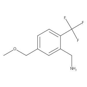 (5-(Methoxymethyl)-2-(trifluoromethyl)phenyl)methanamine结构式