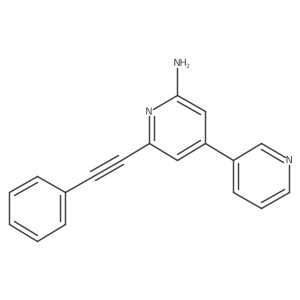 6'-(Phenylethynyl)-[3,4'-bipyridin]-2'-amine Structure